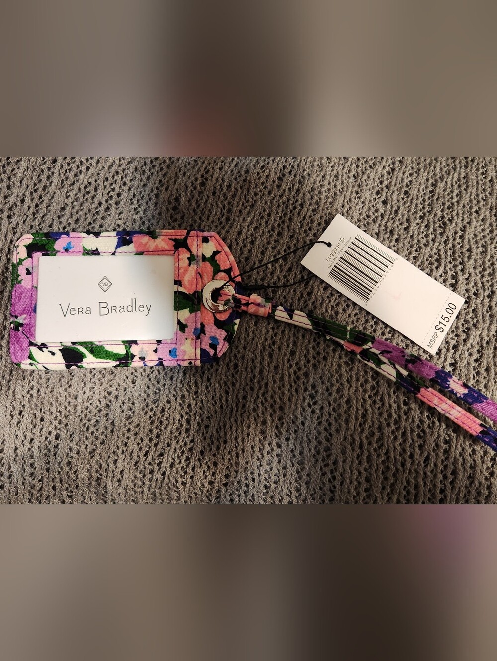 Vera Bradley Luggage Tag / Luggage ID, Flower Garden - NWT - Picture 3 of 5